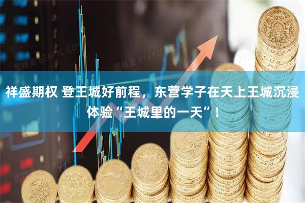 祥盛期权 登王城好前程，东营学子在天上王城沉浸体验“王城里的一天”！